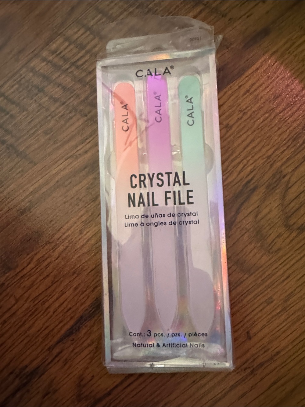 CALA Crystal Nail File Set — Pastel Pink, Purple & Mint C1.B.2R